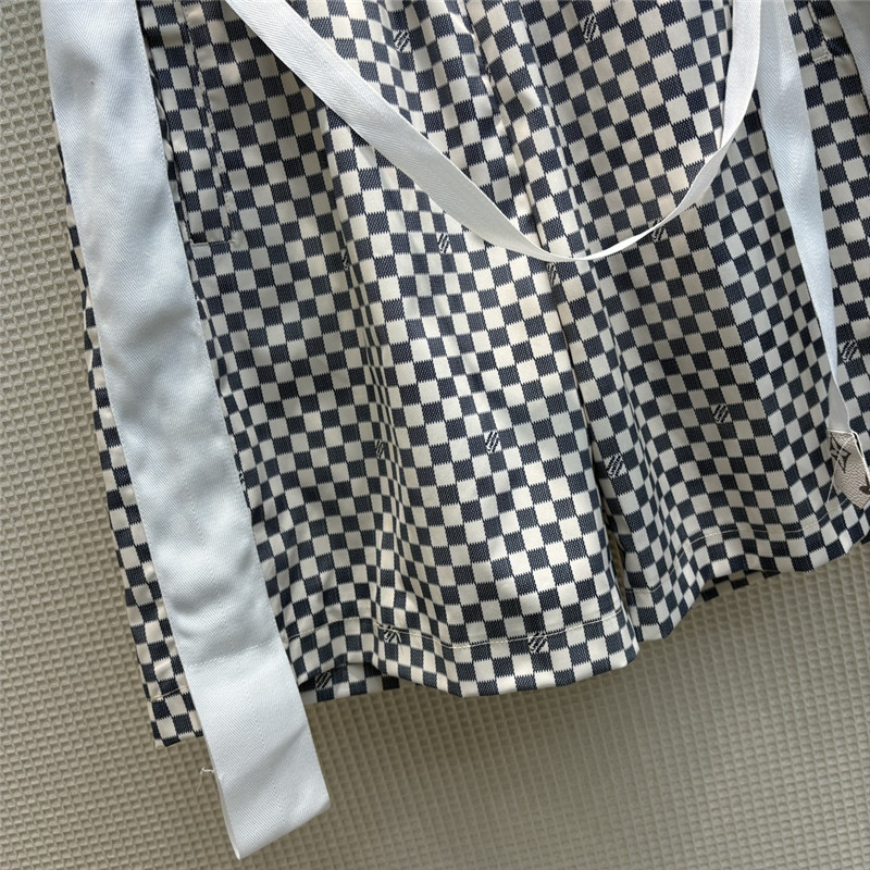 l0vis Vvtt0n lv contrasting checkerboard shorts