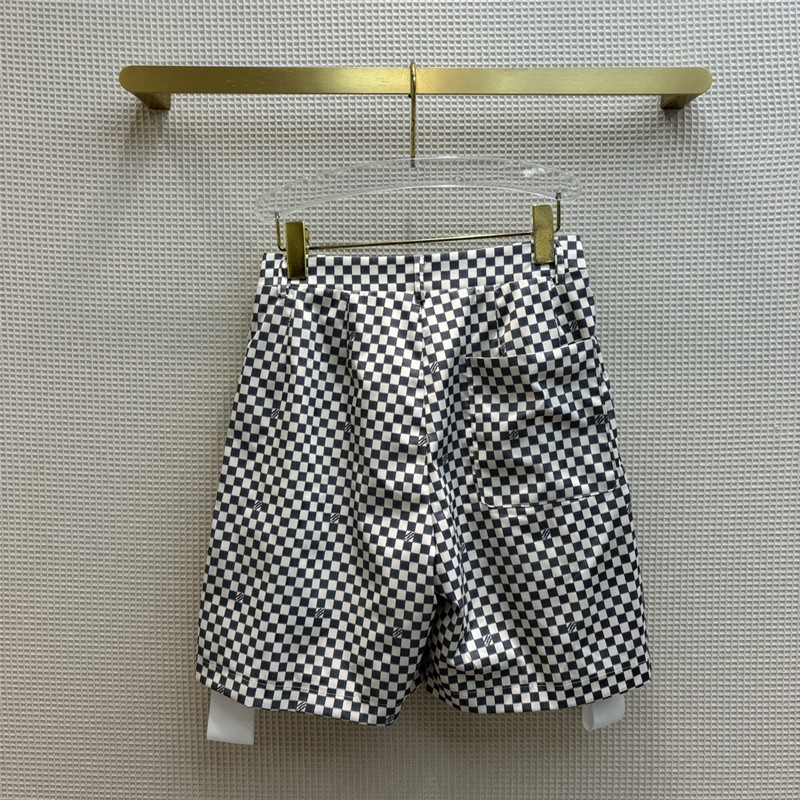 l0vis Vvtt0n lv contrasting checkerboard shorts