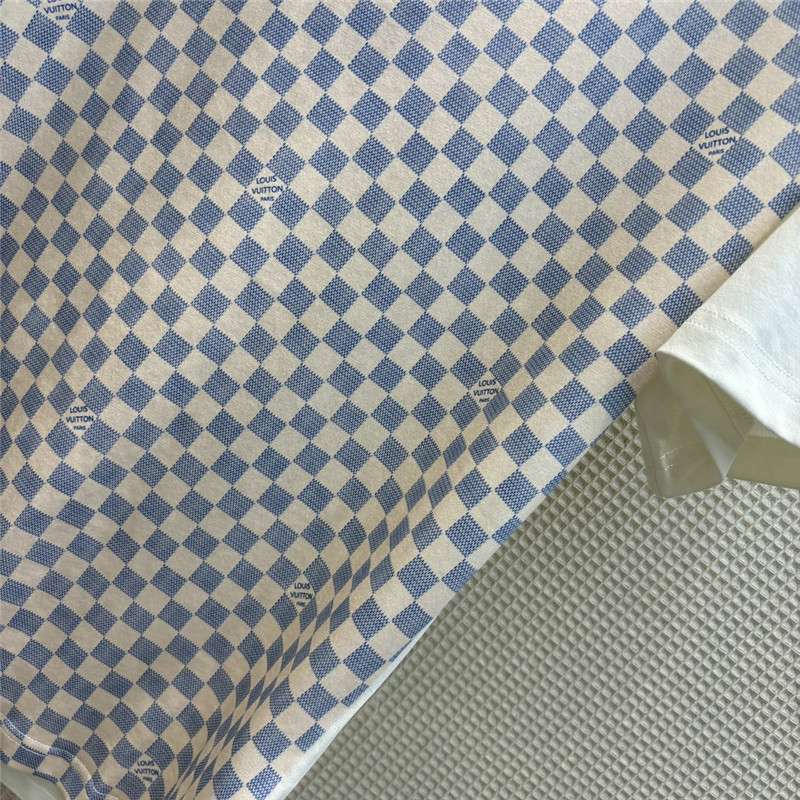 l0vis Vvtt0n lv checkerboard short-sleeved t-shirt