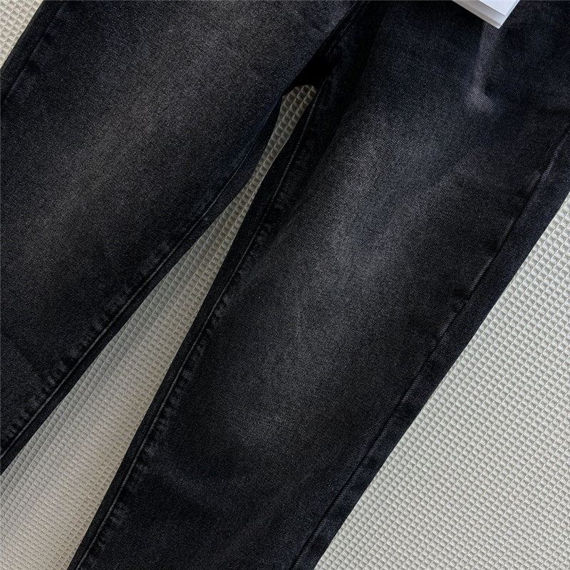 A1exa*der wang straight leg jeans with back pocket lettering