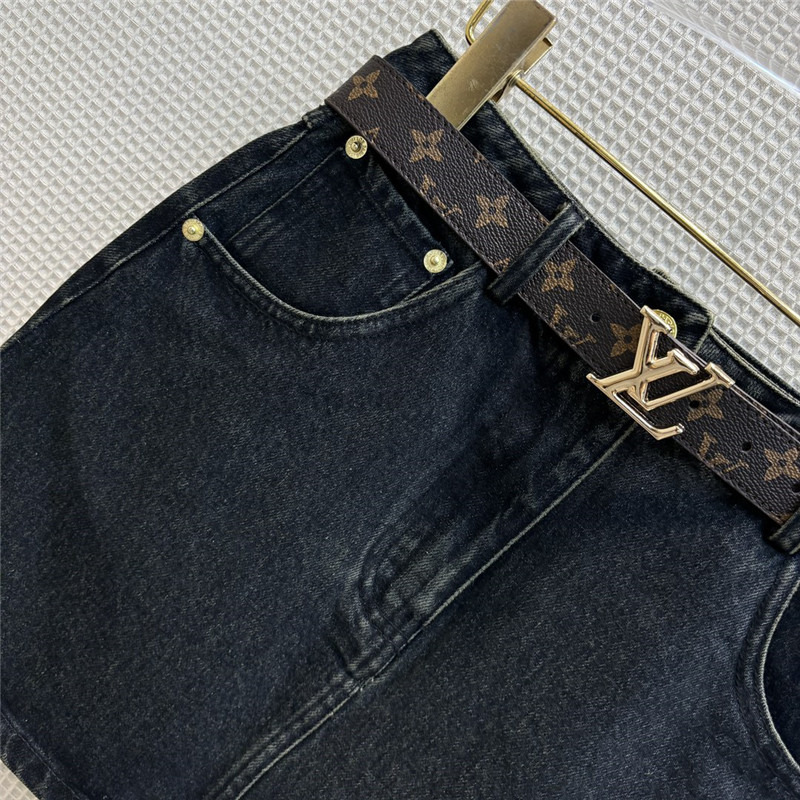 l0vis Vvtt0n lv nautical resort denim series skirt