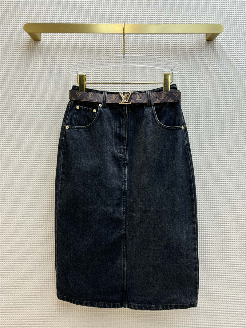 l0vis Vvtt0n lv nautical resort denim series skirt