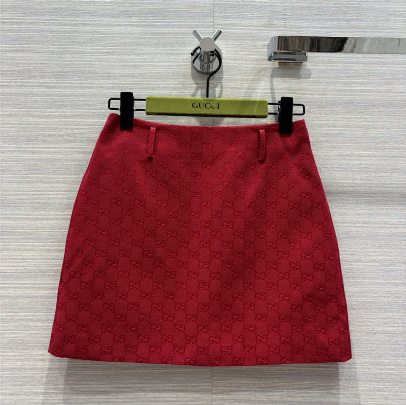 Gvc*1 double g presbyopia jacquard a-line mini skirt
