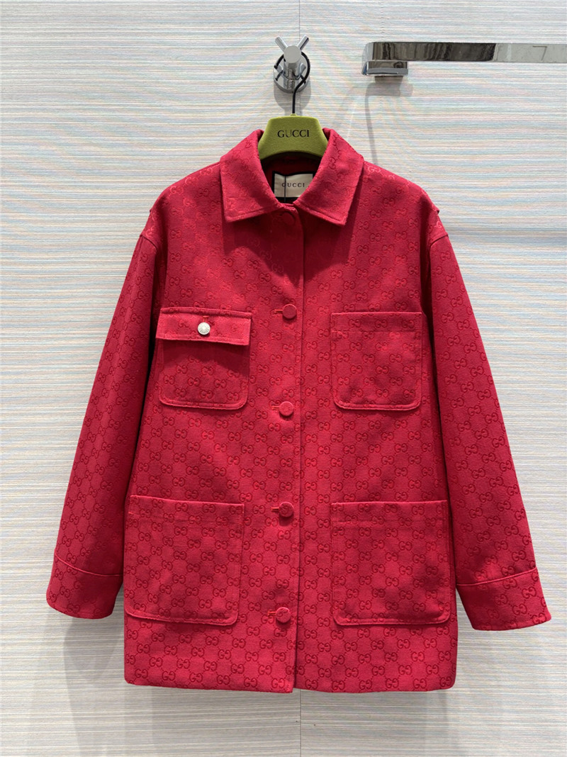 Gvc*1 double g presbyopia jacquard lapel jacket