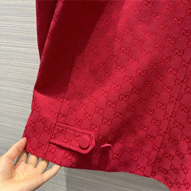 Gvc*1 double g presbyopia jacquard lapel jacket