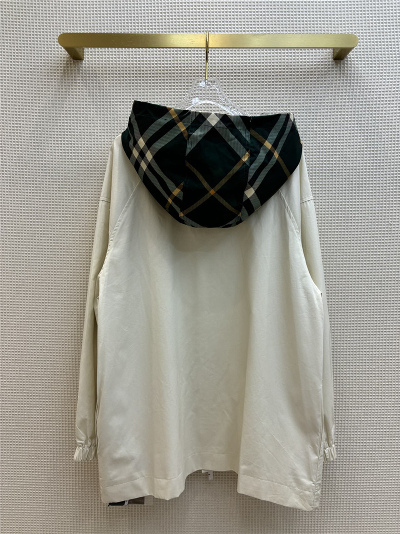 Bv*b*rry hooded trench coat