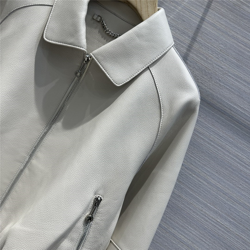 H**me5 premium fine-grained lambskin lapel jacket