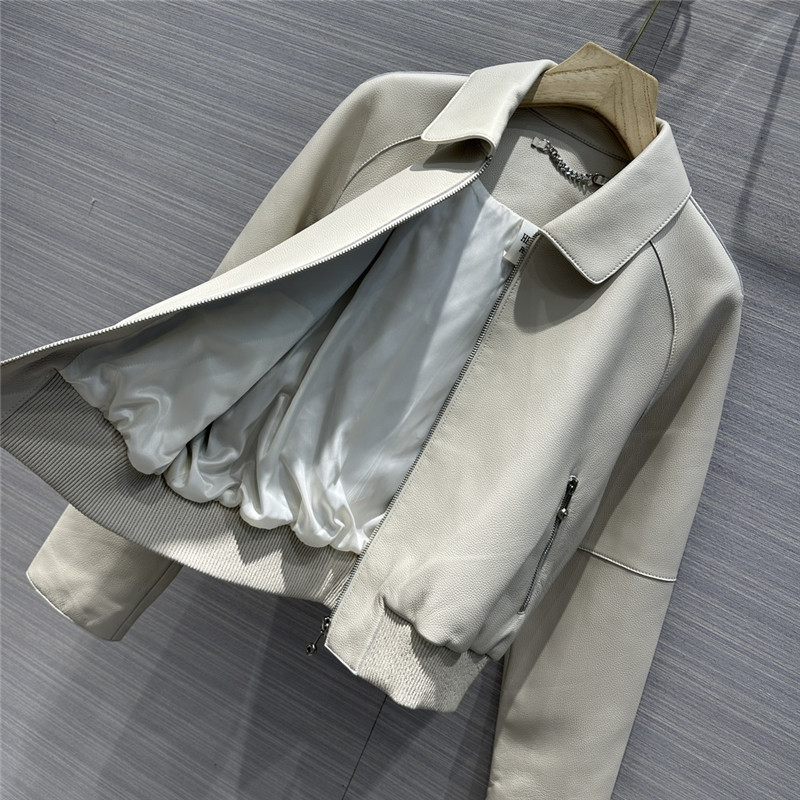 H**me5 premium fine-grained lambskin lapel jacket