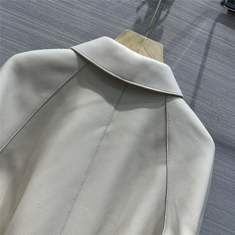 H**me5 premium fine-grained lambskin lapel jacket