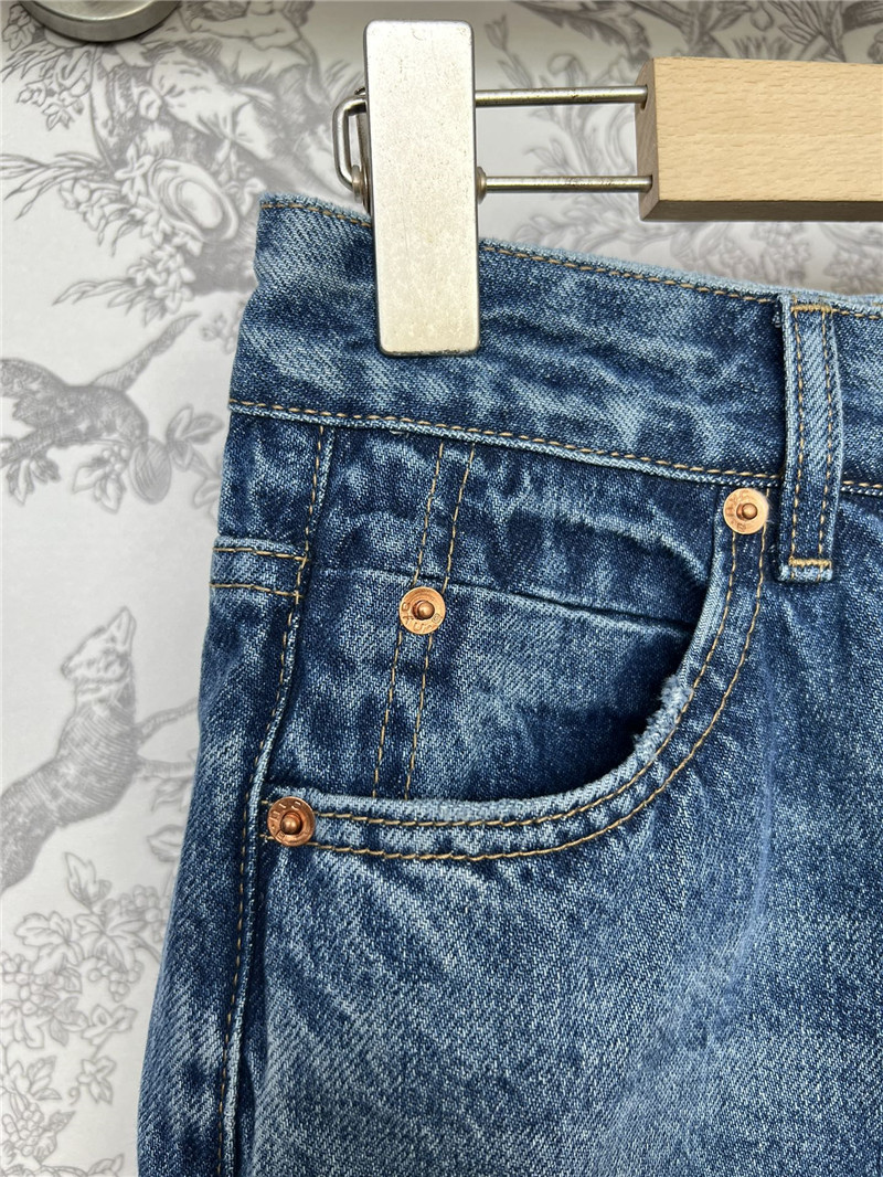 A1exa*der wang new distressed denim shorts