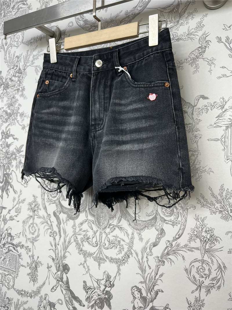 A1exa*der wang new distressed denim shorts