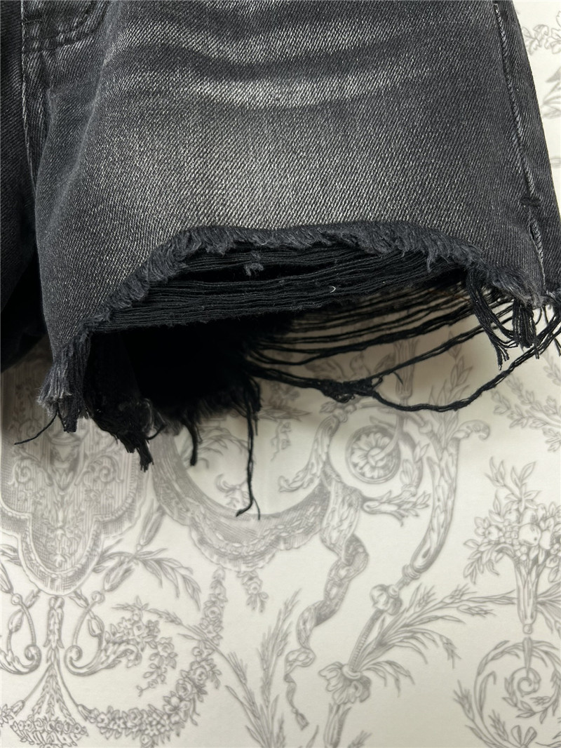A1exa*der wang new distressed denim shorts