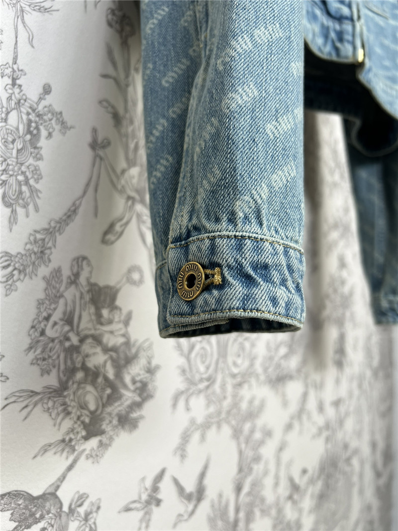 M1um1u new denim short jacket