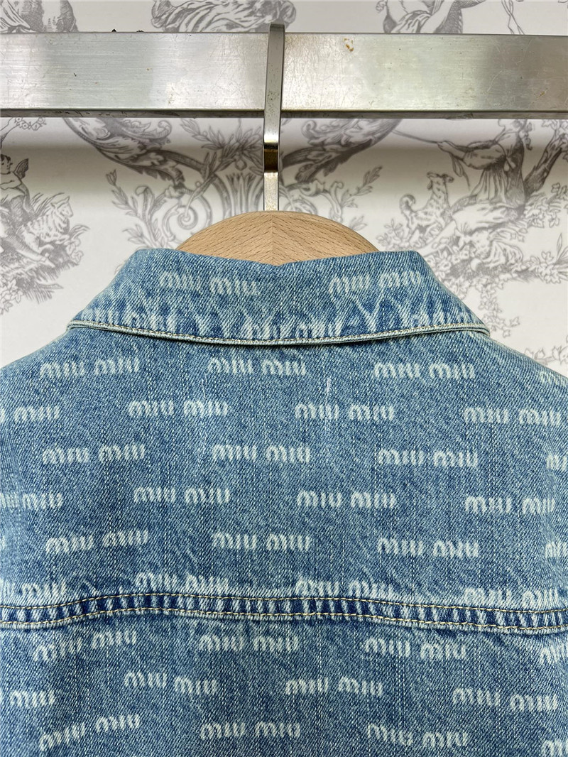 M1um1u new denim short jacket