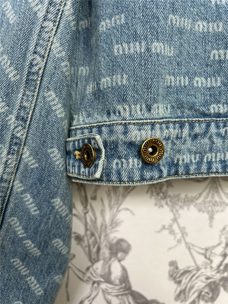 M1um1u new denim short jacket