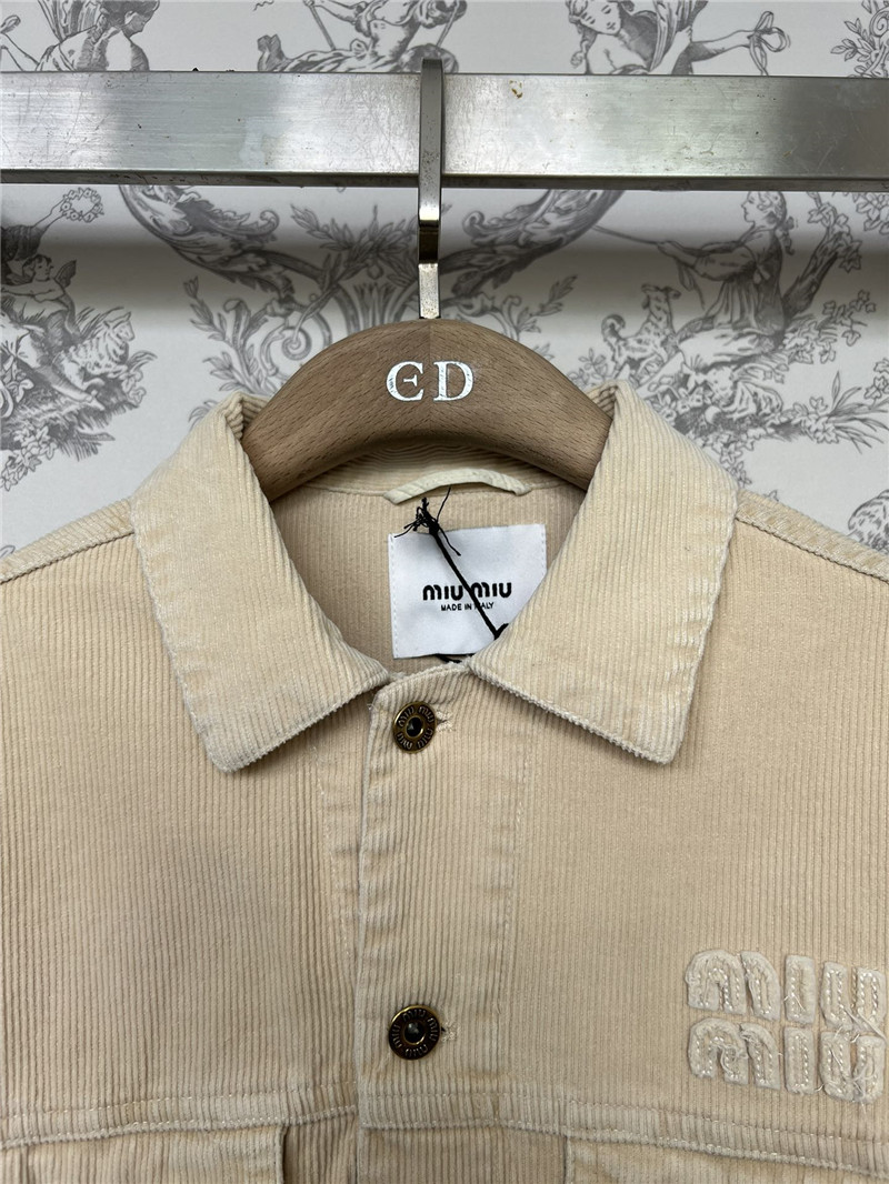 M1um1u new corduroy jacket and shorts set