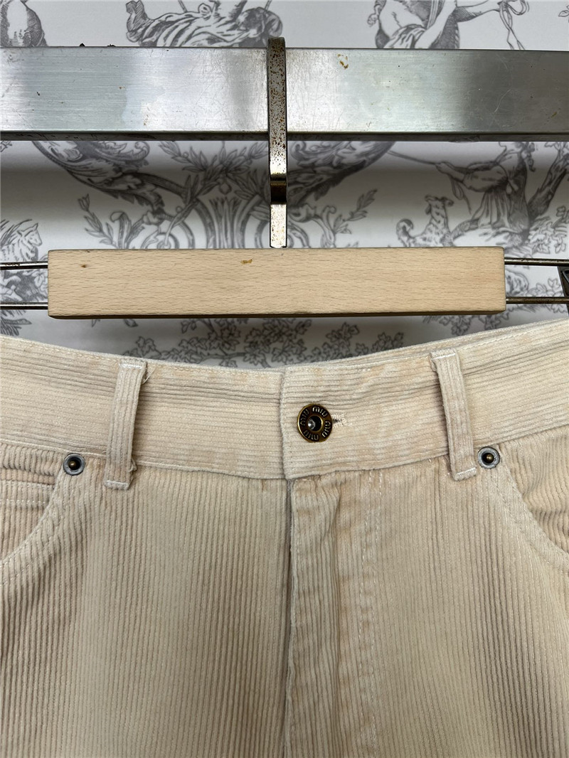 M1um1u new corduroy jacket and shorts set