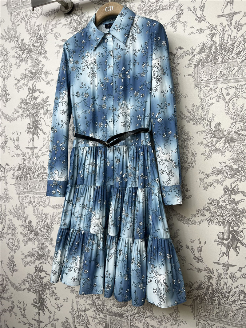 l0vis Vvtt0n lv new tie-dye printed dress