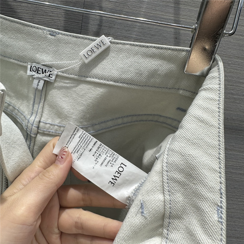 L0ew* colorful denim denim skirt