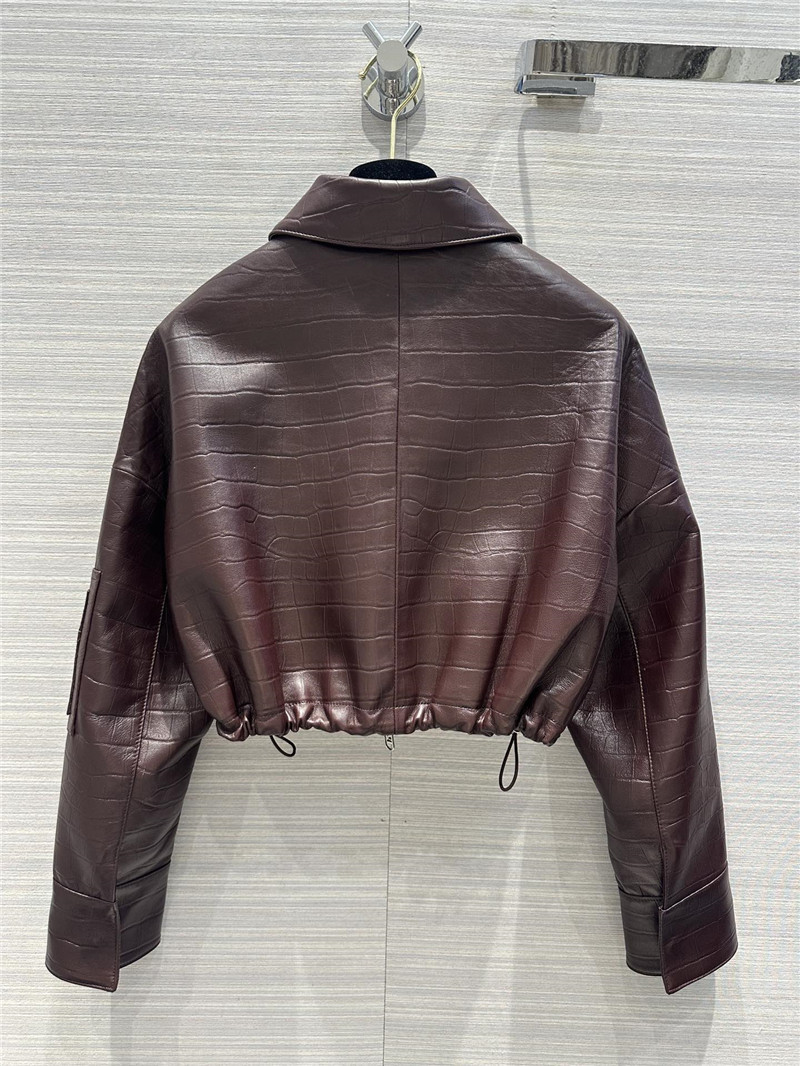 F**di lambskin short lapel jacket
