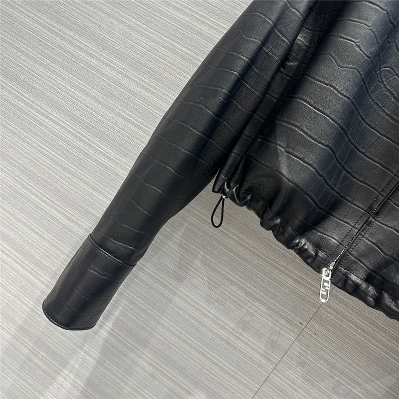 F**di lambskin short lapel jacket