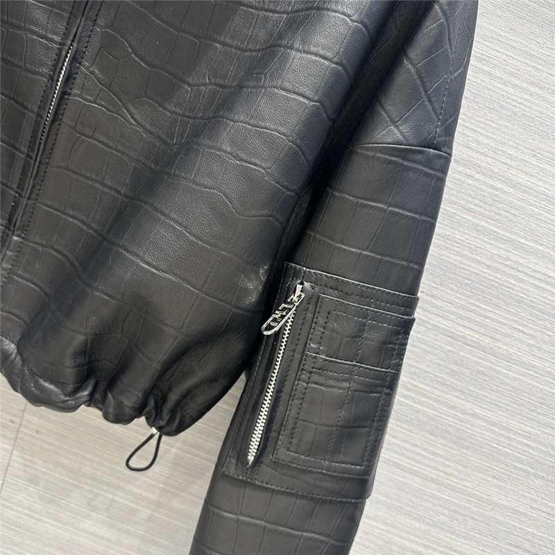 F**di lambskin short lapel jacket