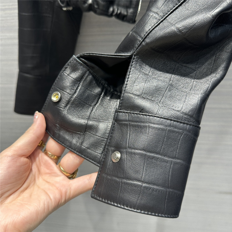 F**di lambskin short lapel jacket