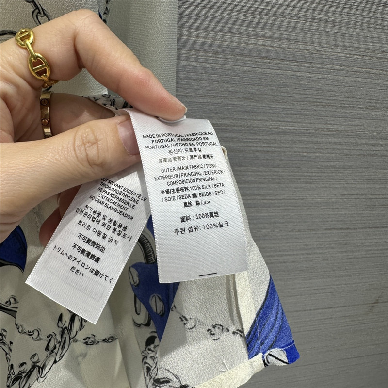 Bv*b*rry printed silk shirt