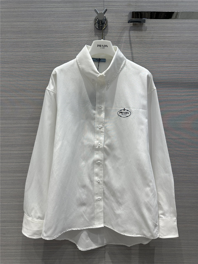 prada vintage men’s and women’s oxford cotton shirt