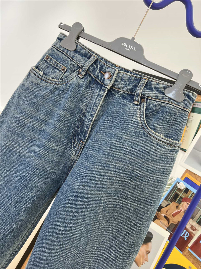 Pra*a high waist straight jeans