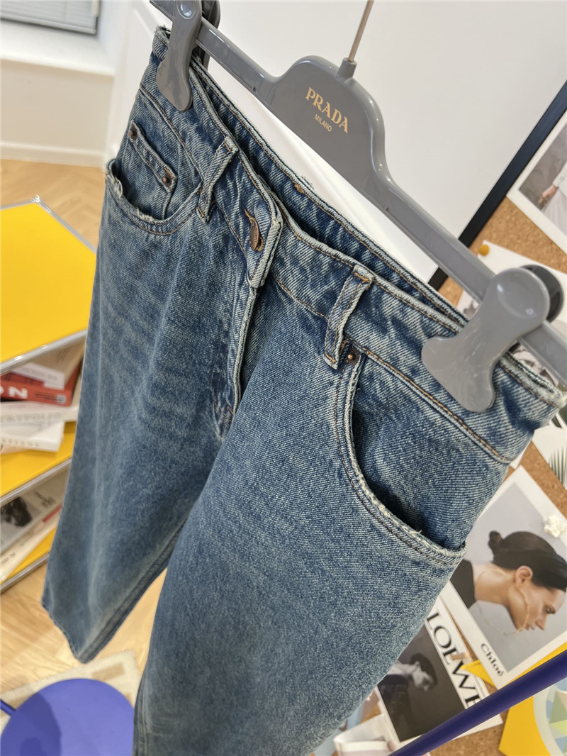 Pra*a high waist straight jeans