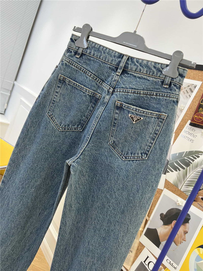 Pra*a high waist straight jeans