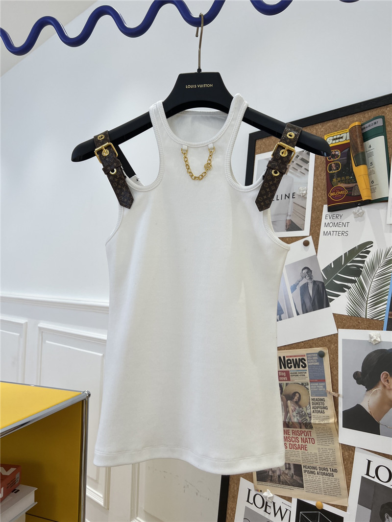 l0vis Vvtt0n lv pure white vest