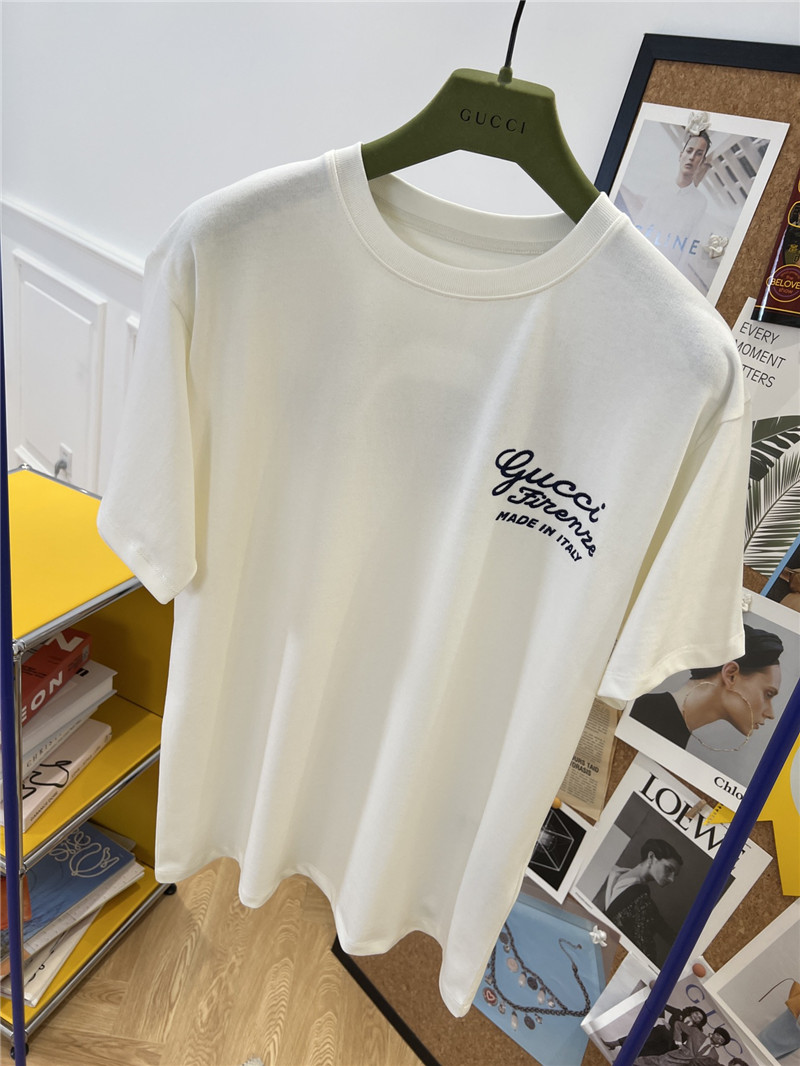 Gvc*1 new patch embroidered cotton t-shirt