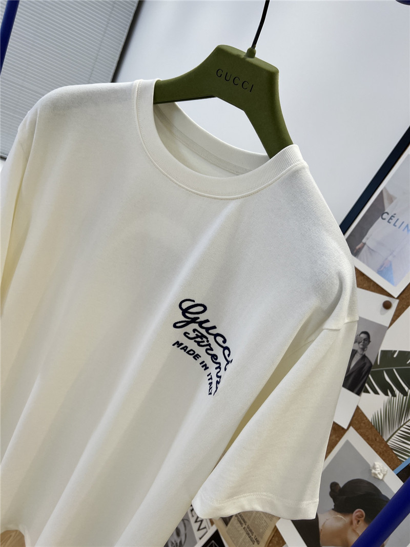 Gvc*1 new patch embroidered cotton t-shirt