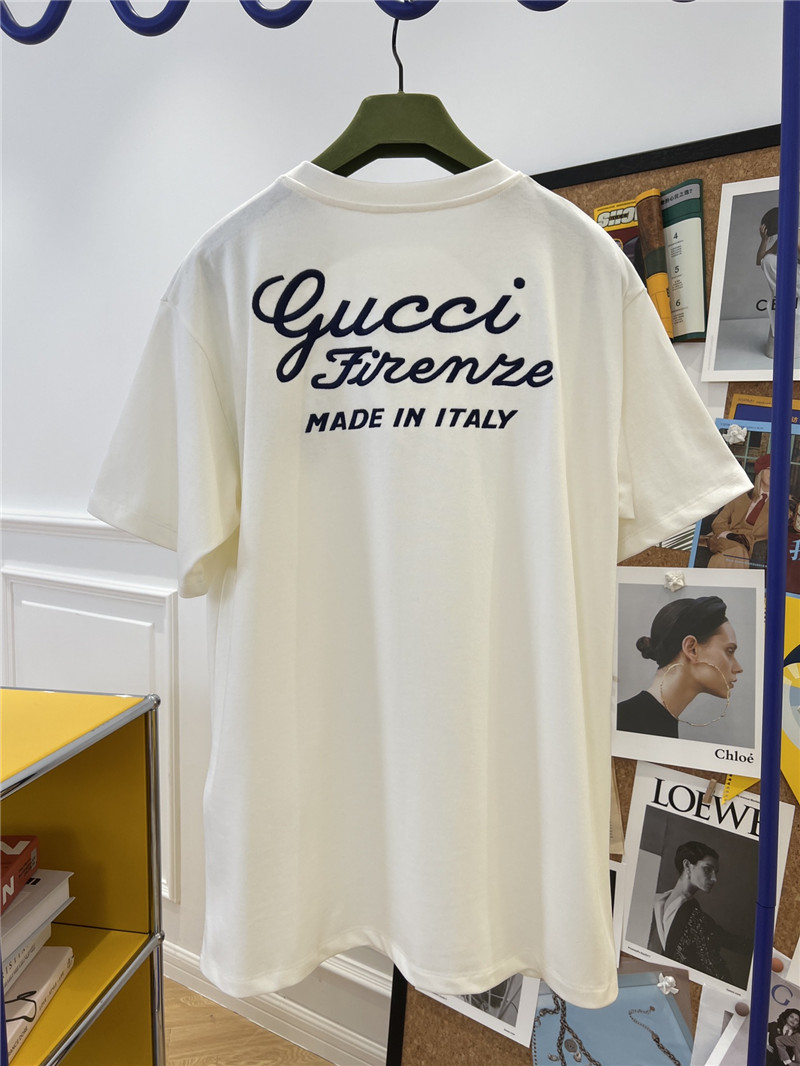 Gvc*1 new patch embroidered cotton t-shirt