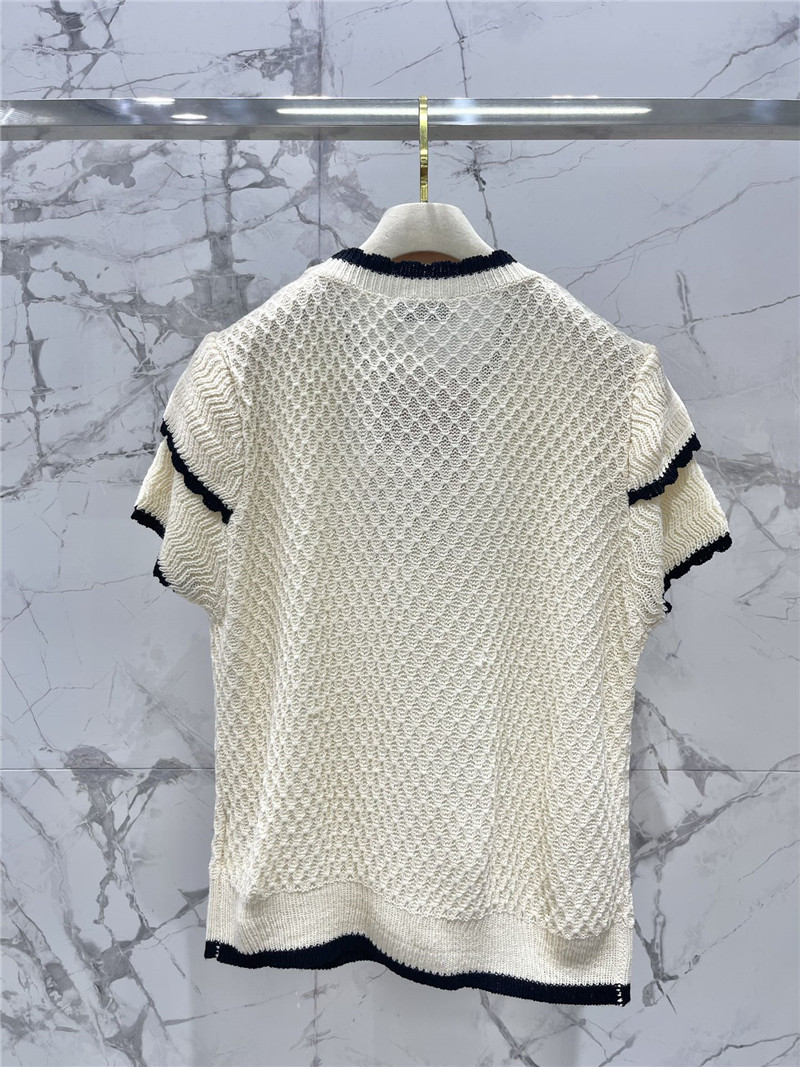 M1um1u hot rhinestone cake sleeve sweater