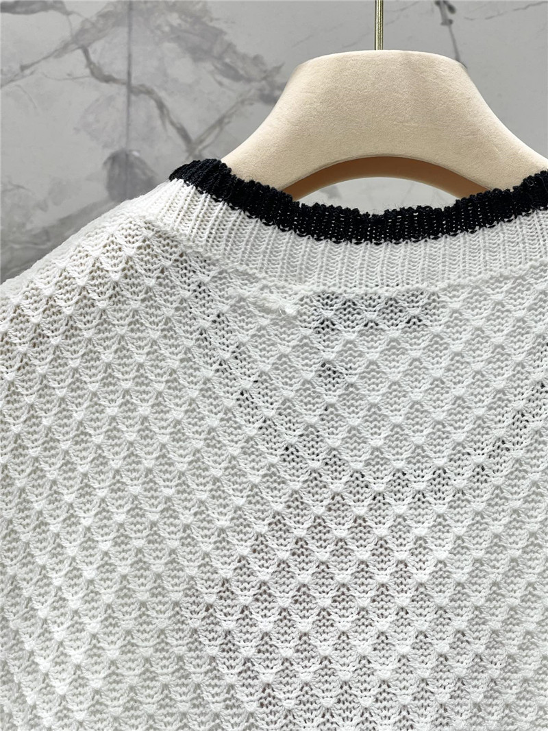 M1um1u hot rhinestone cake sleeve sweater