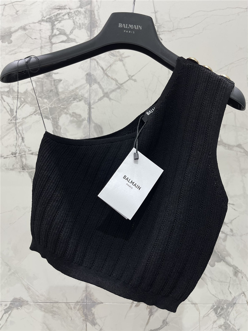 Balmain one-shoulder camisole