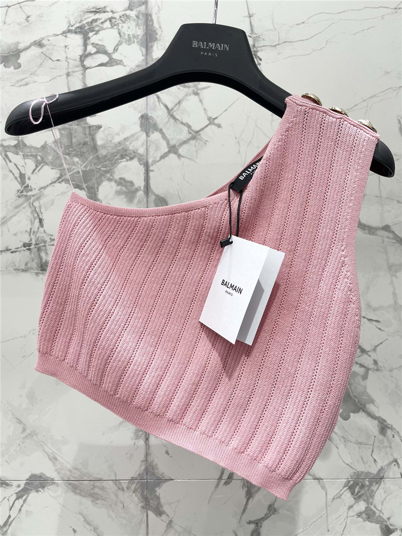 Balmain one-shoulder camisole