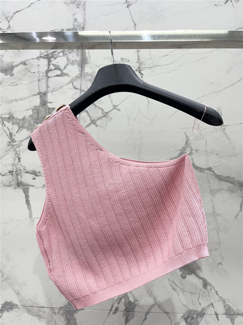 Balmain one-shoulder camisole