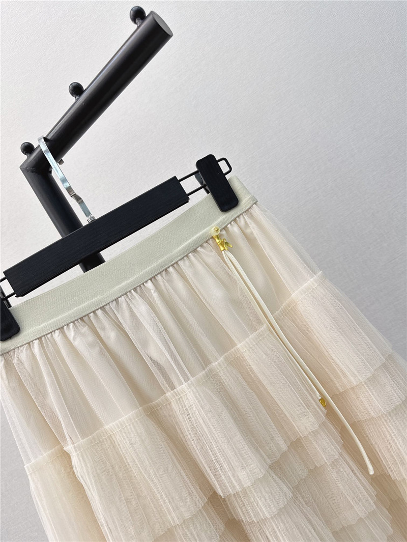 M1um1u new heavy layered mesh skirt