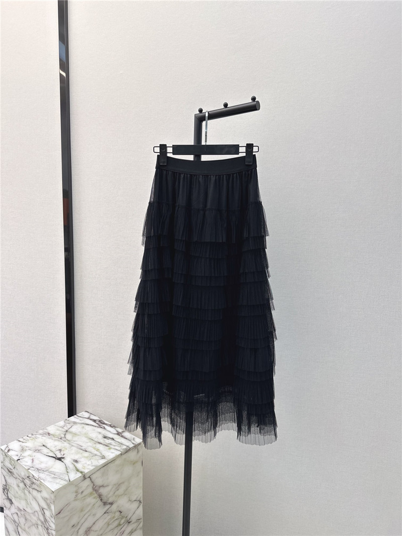 M1um1u new heavy layered mesh skirt