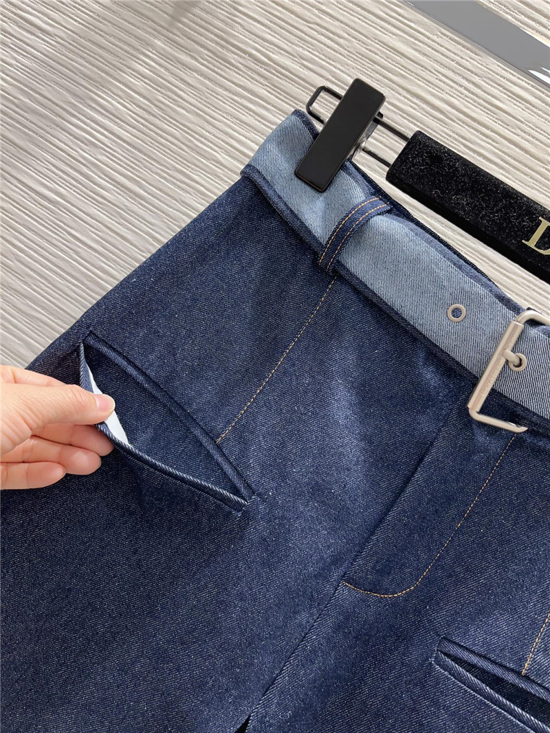 D10r retro denim multi-layer skirt