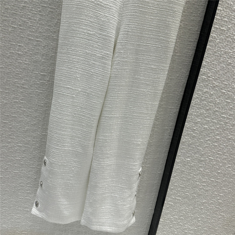 Ch**el white moonlight jellied soft tweed overalls jumpsuit