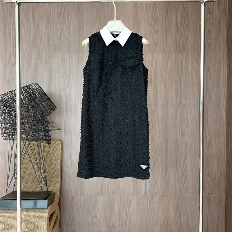 Pra*a lapel three-dimensional bouquet two-piece set