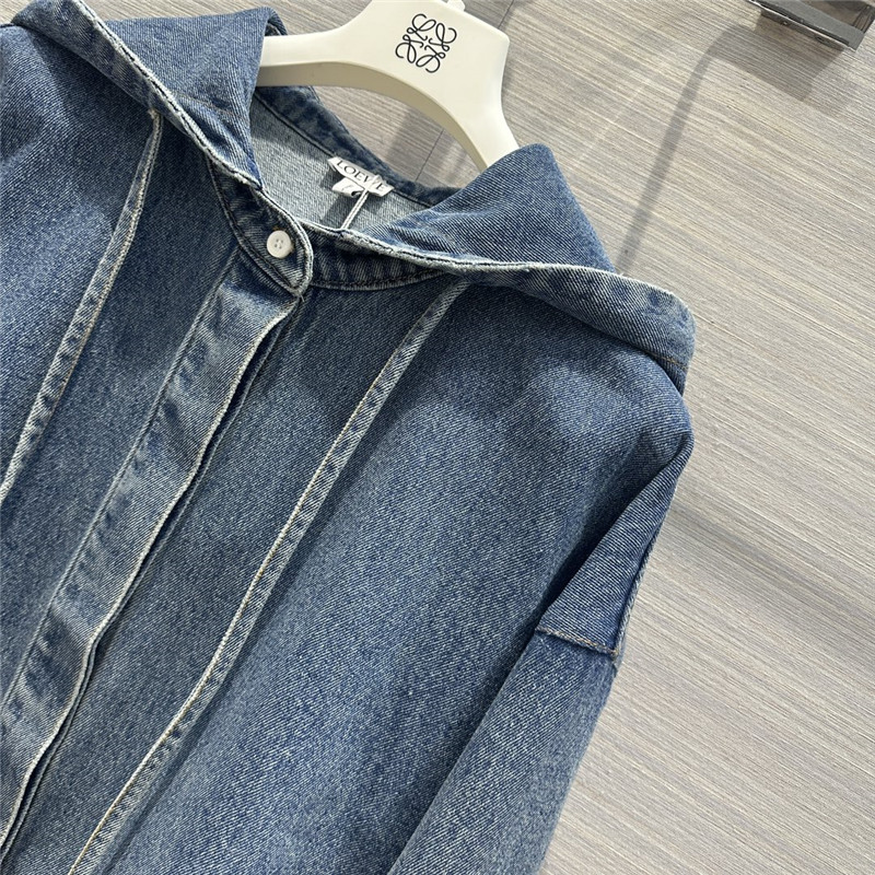 L0ew* salt girl retro washed denim jacket