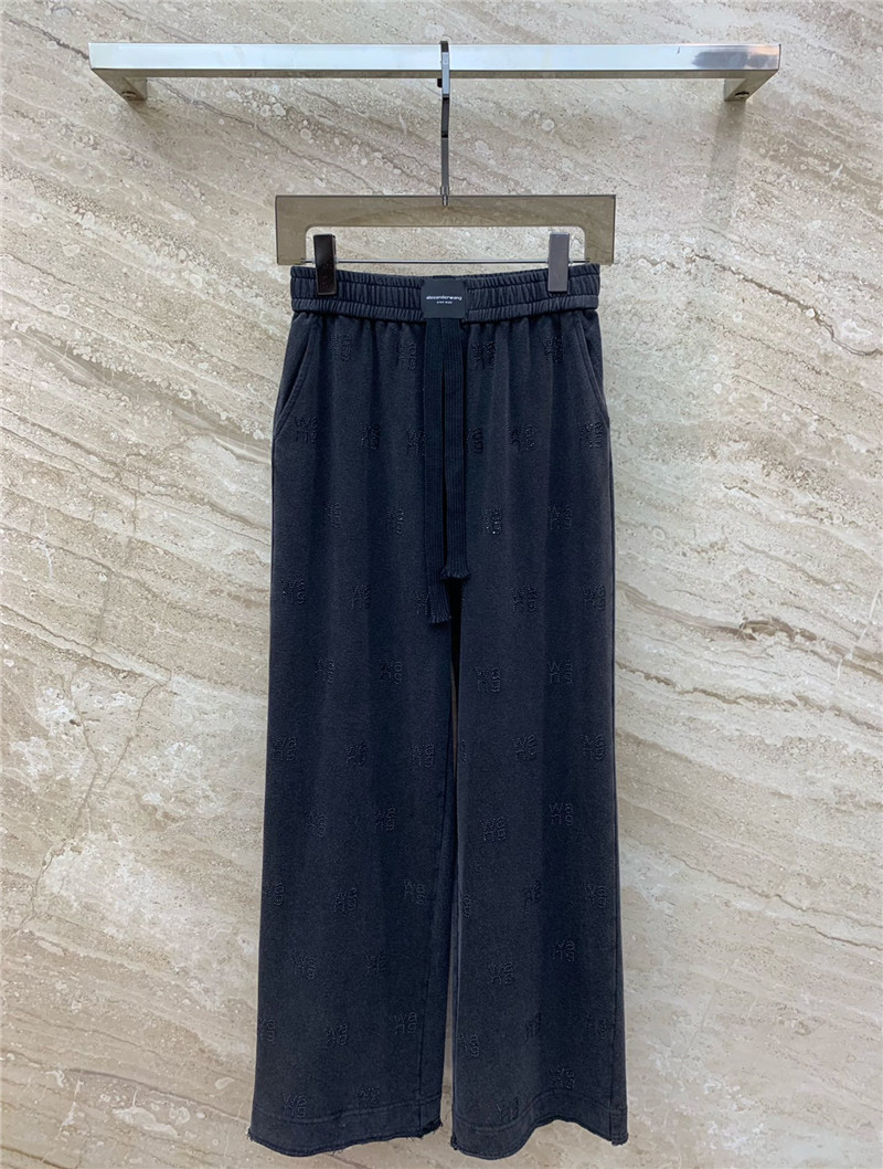 A1exa*der wang charcoal black wide leg pants