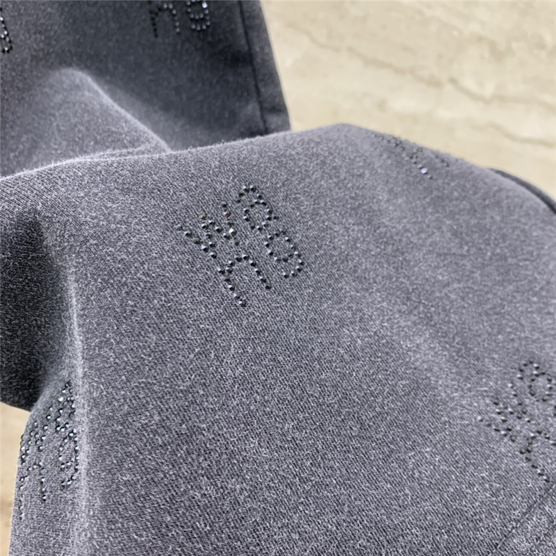 A1exa*der wang charcoal black wide leg pants