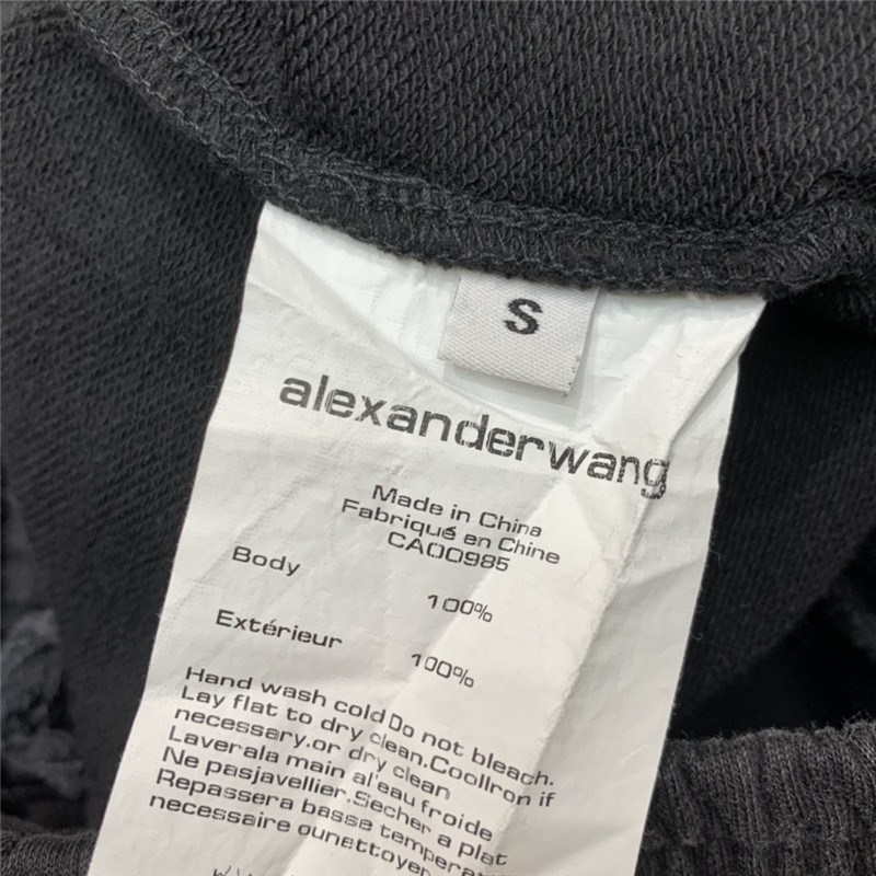 A1exa*der wang charcoal black wide leg pants